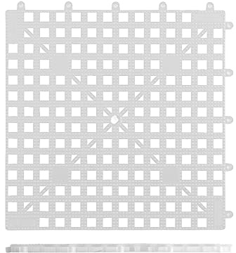 Chabrias Ltd Professional Interlocking Bar Glass Mats, Plastic Pub Beer Glasses Shelf Liner 33cm x 33cm Pack of 12 (Clear)