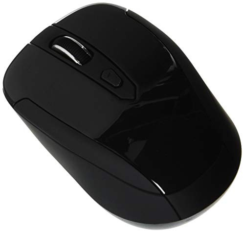 CSL – Wireless Bluetooth Mouse per Notebook | Bluetooth V3.0 | Advanced Power Management System | Design ergonomico | 3 Tasti | Nero (gommata/Lucido)