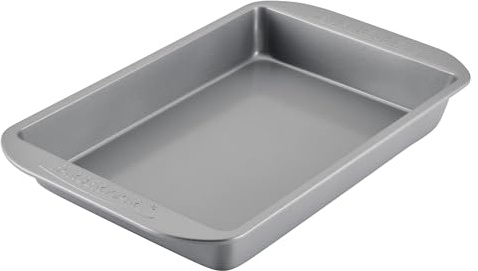 Farberware Nonstick Bakeware 9-Inch x 13-Inch Rectangular Cake Pan, Gray