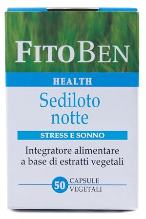 Fitoben | Sediloto Notte Integratore Naturale Che Facilita Il Sonno Fisiologico. 50 Capsule Vegetali