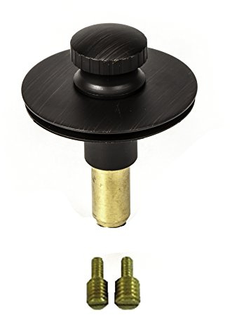 Universal Lift n Lock (Push Pull) Bath Tub/Bathtub Drain Stopper Includes 3/8 and 5/16 Fittings