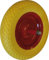 RUOTA PIENA GIALLA PER CARRIOLA MAURER ASSE 200- silicone