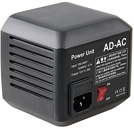 GODOX AD-AC Power Source Adapter Unit with 5M Cable AD600 AD600M AD600B AD600BM Flashpoint XPLOR 600 Flash