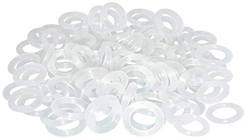 ThreeBulls 120Pcs Clear Rubber O-Ring Switch Dampeners Keycap White for Cherry MX Key Switch Keyboards Dampers