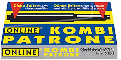 2 Packungen Online 5 Kombitintenpatronen blau mit Rabazzi Sammelpunkten