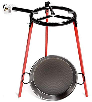 Set Plat À Paëlla 42cm + Réchaud 30cm 3 Pieds - 658849