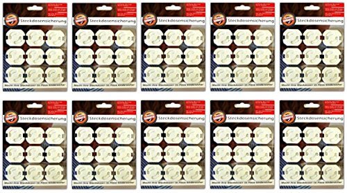 90x Steckdosen Kinderschutz zum einkleben Kindersicherung Steckdosensicherung