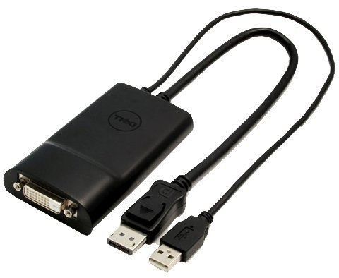 Dell DisplayPort to DVI Dual-Link Adapter - Convertisseur vidéo - DisplayPort - DVI - pour Inspiron 15 7560, Latitude 5285 2-in-1, 5289 2-in-1, OptiPlex 50XX, Precision T1650