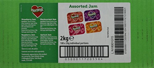 Hartley's Assorted Jam (Pack of 100) | Streamlines breakfast service and minimises food waste while ensuring optimal hygiene standards for busy catering venues.