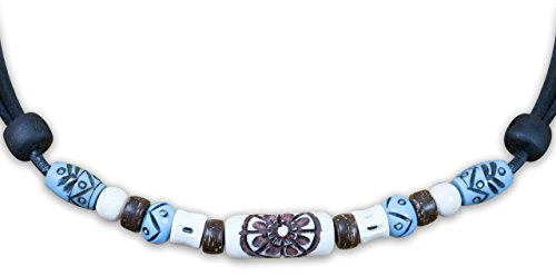 HANA LIMA Surferkette Lederkette Surfschmuck Herren Damen Halskette Leder
