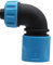 2 pièces ABS 12,5 mm (1/2 pouce) raccord rapide coudé à 90 ° bouton raccord rapide pour tuyau de lavage de voiture pour l'irrigation du jardin