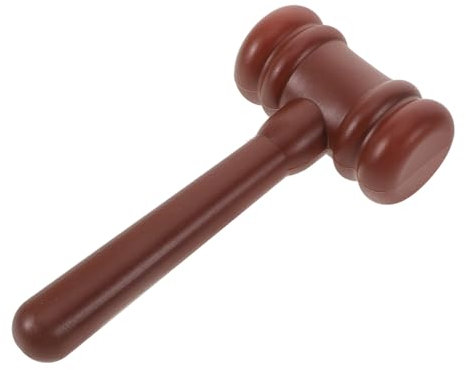 ibasenice Boys and Girls Plastic Gavel Toy Judge Hammer Mini Mallet for Boys and Girls Judge Costume Role Play Accessory