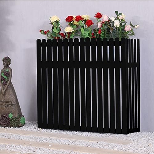 Generisch Housse en bois pour climatiseurs, unités extérieures, protection contre la corrosion, support de plantes, brise-vue, couverture de clôture pour climatisation extérieure