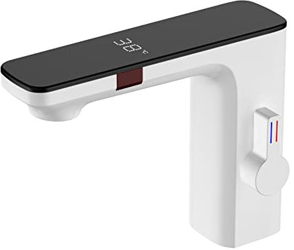 Kitchen Bath Taps Touchless Basin Tap Sensor for room Sink, Mixer Tap room Sink Infrared Sensor Tap for room Sink White