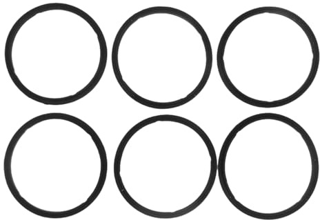 Lot de 6 anneaux d'étanchéité de rechange pratiques en silicone pour bouteilles d'eau, couvercles en verre, joints en silicone pour bouteilles d'eau