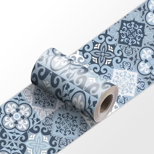 VisitRyl Wallpaper Border Self Adhesive Wall Tiles Decorative, Peel and Stick Wall Border Bathroom Stickers YX-175 10 * 240cm
