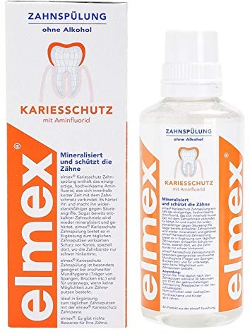 Elmex Mundwasser (Zahnreinigung) - Antie Karies - 6er Pack (6 x 400ml)
