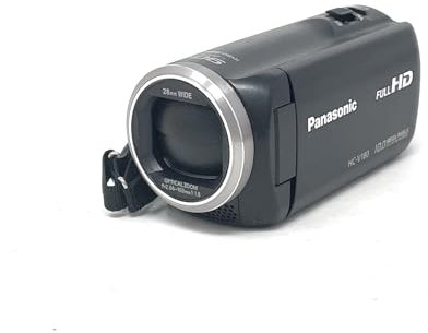 Panasonic HC-V180 Full HD Camcorder - 1/5-8 Inch Sensor / 50 x Optical Zoom / 28 mm Wide-Angle Lens/Optical 5-Axis Hybrid OIS+ Image Stabiliser/Black (Renewed)