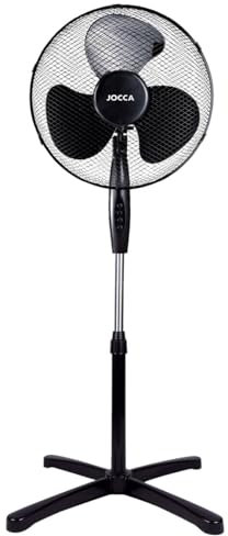 Ventilador de Pie Jocca 1463N/ 40W/ 3 Aspas 40cm/ 3 velocidades