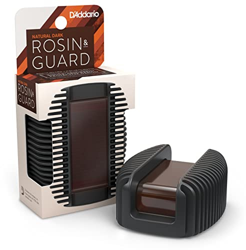 D'Addario Rosin Guard mit Dunklem Kolophonium | D'Addario Naturkolophonium bietet gleichmäßige Bogenansprache, optimalen Halt und konstante Leistung.