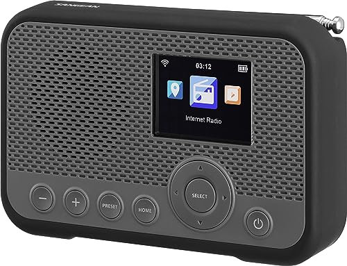Sangean WFR-39 Radio por Internet con Dab+, FM, WiFi Gris-Negro