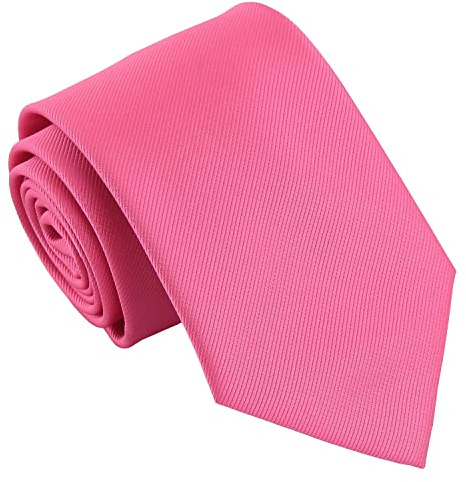 DQT Men's Plain Twill Wedding Formal & Business 8cm Classic Tie