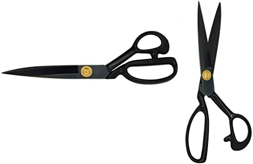 Premium - Carbon Schneiderschere Stoffschere Professionelle Nähschere schwarz (Größe 10Zoll - Länge 25cm)