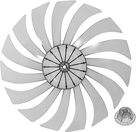 LIFKOME Standventilatorflügel Ersatz Metallblatt Groß Ventilatorzubehör Haushalt Ersatzteile Flügel Reparaturteil Für Standventilator