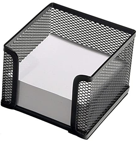 Amosfun Metall-mesh-Halter Quadratisch Für Schreibtisch Notizpapierhalter Desktop-mesh-Kollektion Schwarz