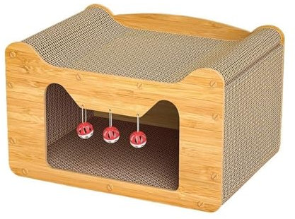 Kratzpappe für Katzen Verschleißfestes Wellpapier, Katzenstreu, Katzenkratzbrett, Katzensofa, universelles großes Sofa, Haus, Haustierspielzeug Katzenspielzeug (Size : 50cm)