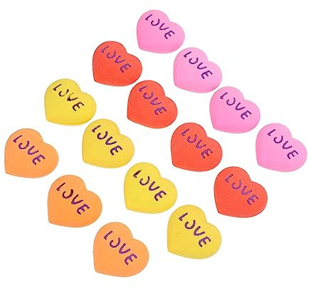 KOMBIUDA Gastgeschenke 15st Liebe Radiergummi Büro Zubehör Stifte + Bleistift Bleistifte Entzückender Radiergummi Kleines Valentinstag Radiergummi Haushalt Student Schmücken