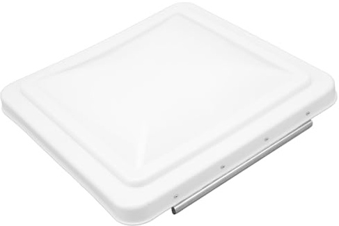 RV Roof Vent Cover 14 Inch Replacement White 2 Pack Made In USA Efficient Ventilation, Durable, Rain Bloking Design for Motorhome (White)