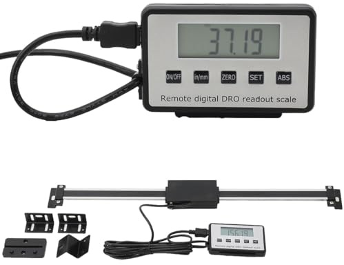 CDZHLTG Digitalanzeige Kit, 0–300 mm Digital Linearskala Anbaumeßschieber Linearmaßstab DRO Remote LCD für Fräsmaschinen oder Drehmaschinen