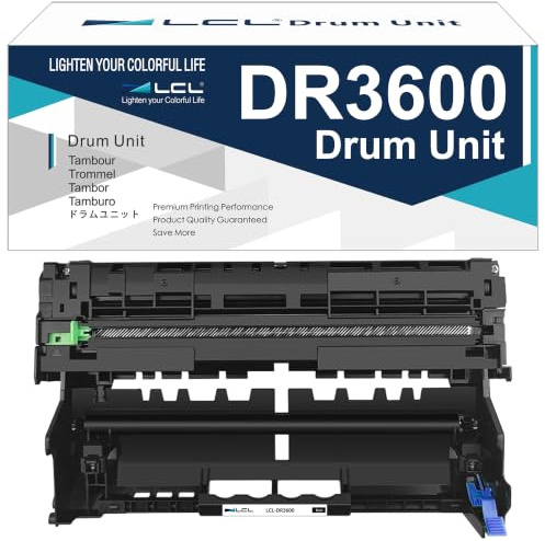 LCL Compatible DR-3600 Drum Unidad de Tambor High Yield (1 Pack) Reemplazo para Brother HL-L5210DN HL-L5210DW HL-L5215DN HL-L6410DN HL-L6415DN HL-L6210DW DCP-L5510DN DCP-L5510DW MFC-L5710DN