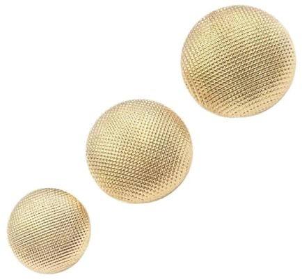 10 Stück Metallknöpfe für Kleidung, Pullover, Mantel, Dekoration, Hemd, Goldknöpfe, Zubehör, DIY, 18mm, 22mm, 25mm, Gold, 22mm