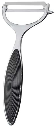 Nebai's Kitchen - Premium Stainless Steel Speed Peeler, Y Peeler, Good Grips, Rotatable, Multifunctional, Carbon Steel Blade, Silver & Black