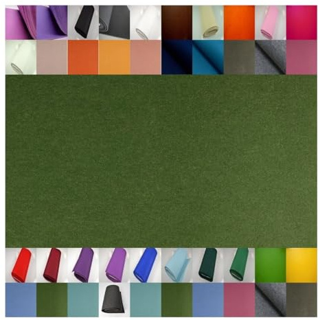 Fabrics-City laubgrün bastelfilz Filz Stoff -5mm- für Bastelprojekte, Dekoration, Kinder, DIY, Handarbeit, Geschenkideen, Filzarbeiten, Kreativ, Vielseitig, Langlebig, 5360