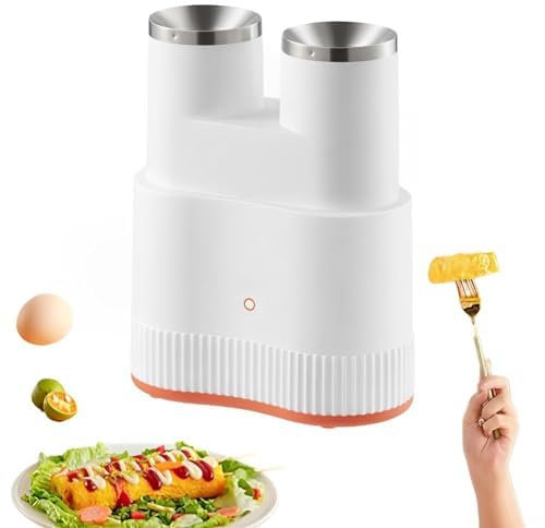 OFNHJK Double-Tube Egg Roll Maker, Automatic Egg Roll Maker, Automatic Eggs Sausage Boiler, Egg Sausage Hot Dog Roll Maker, Home Egg Roll Machine for for Family Kitchen