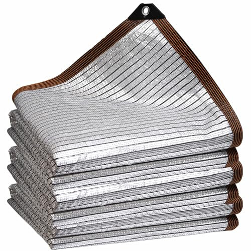 Telo ombreggiante per serra con occhielli 90% blocco UV da giardino, per esterni, patio, pergola, tetto, dimensioni personalizzabili, 6 x 10 m