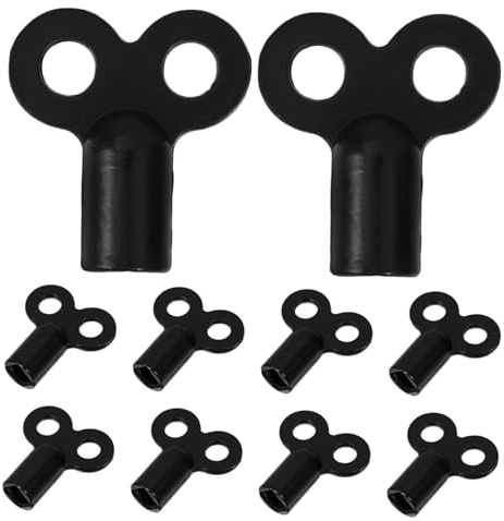 Yardenfun 10pcs Metal Radiator Bleed Keys Multi-functional for Efficient Air Release from Heater Exhaust Valves Compatible Various Radiator