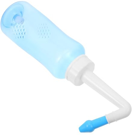 TOBBOMEY Tragbare Nasendusche 300ml aus Pp mit Druckspülung zur Gründlichen Nasenreinigung für Erwachsene und Kinder zum Spülen und Lindern von Nasenproblemen