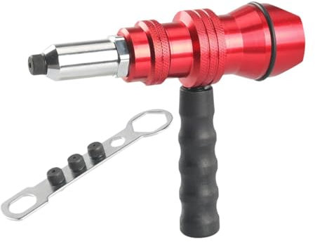ＡＷＨＡＯ Taladro Remachador Eléctrico de Aleación de Aluminio para Remaches de 2,4 Mm a 4,8 Mm