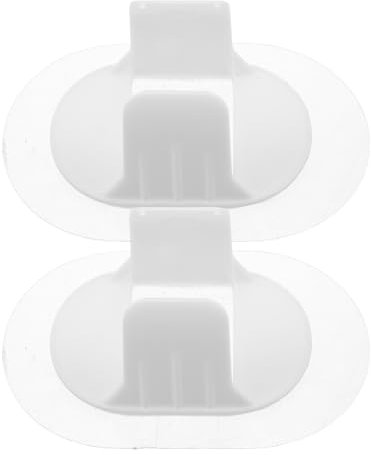 PRETYZOOM 2pcs Self-Adhesive PVC Pipe Brackets Drain Hose Clamps for Washing Machine Water Pipe Supports for Laundry Rooms and Home Use Hose Clamp