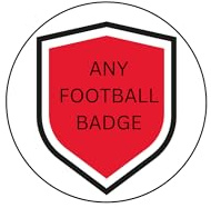 edible 20 x any Football badge team cupcake toppers wafer card- NOT PRE CUT - English/Scottish/welsh - United/Town/City/atheletic (A-stton.Villla)