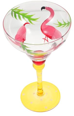 Balacoo Vaso de Vino Decorativo Pintado Mano Copa Multifunción para Cócteles Elegante Diseño para Fiestas Bodas y Celebraciones Hogar Regalo Original para y Cumpleaños