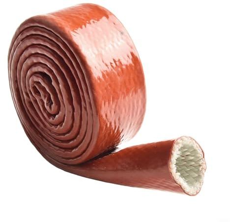 GANCEI Tubo termico in fibra di vetro, resistente al calore, guaina protettiva per tubi, cavi, condutture (25 mm)