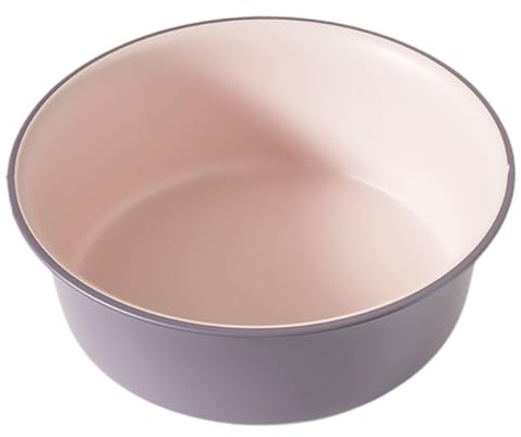 COLLBATH Bain De Pieds Coloré Bain De Pieds Portable Grand Format Nettoyage Antidérapant Maison Salon Plastique Épais Rose Violet