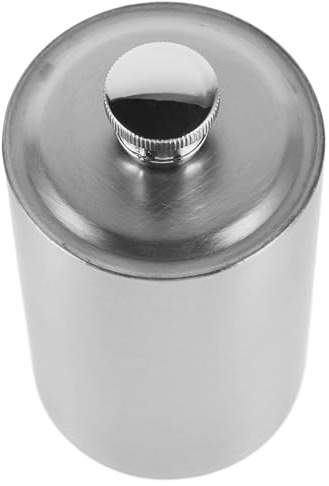 ARTSEWPLY Fiaschetta in Metallo Cilindrica da 500 Ml Borraccia in Acciaio Resistente Chiusura Ermetica Portabottiglie da Campeggio Tascabile per Vino e Liquori Contenitore Robusto per