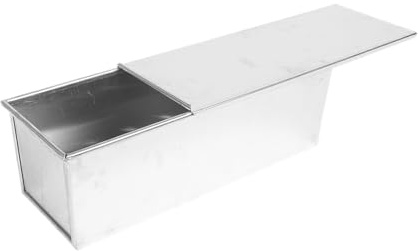 ERINGOGO Molde para Pan de Aluminio Antiadherente Tapa Molde para Hornear Tostadas de 600 G Herramienta Práctica para Cocina y Panadería