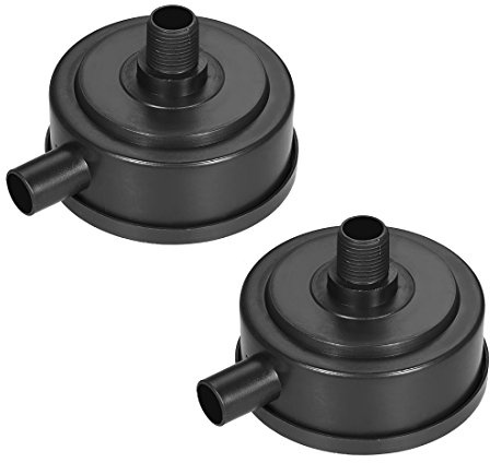 uxcell 2pcs Air Filter Silencer, 1/2 BSP 20mm Thread, 3.15 Height, 4.72 Diameter